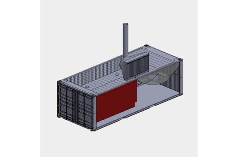 Containerised Wood Waste Fired Heat Plant